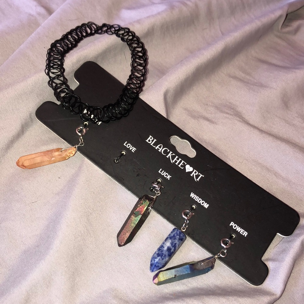 tattoos choker w/ additional charms